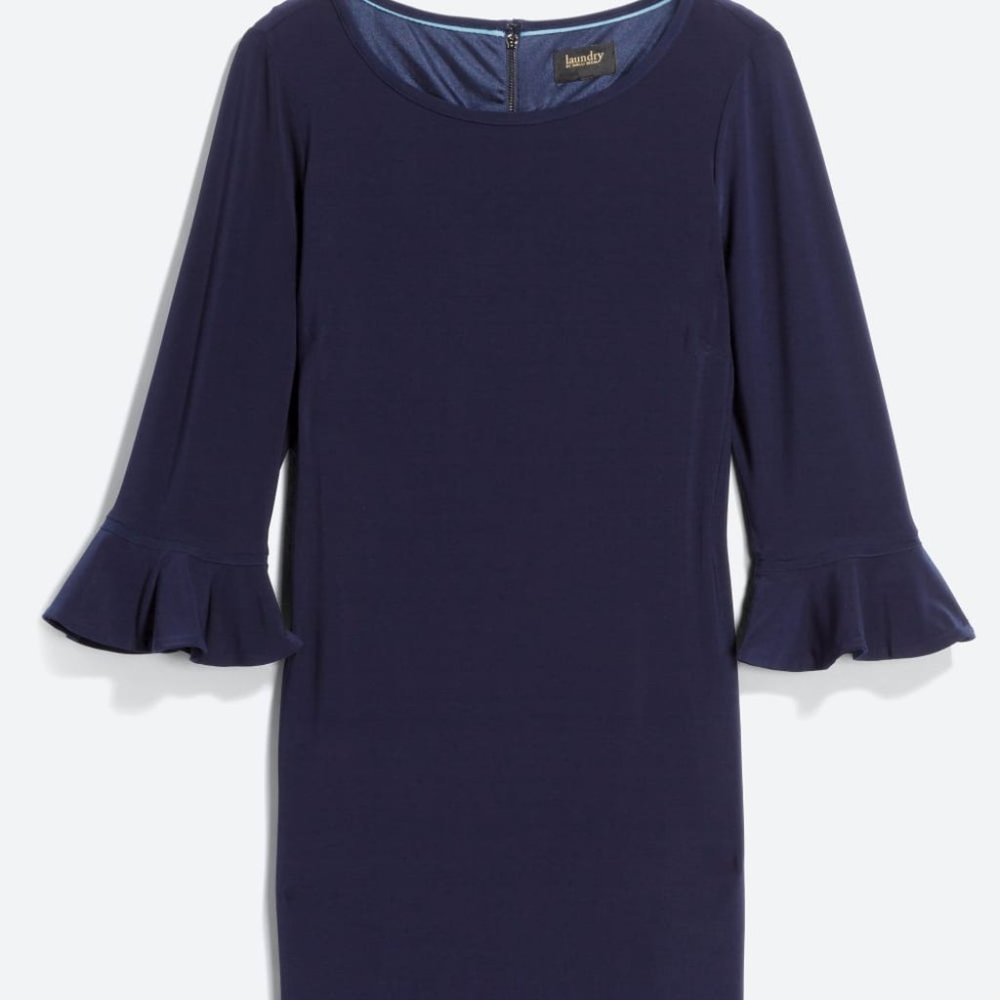 Laundry by Shelli Segal Navy Zoie Jersey Dress
